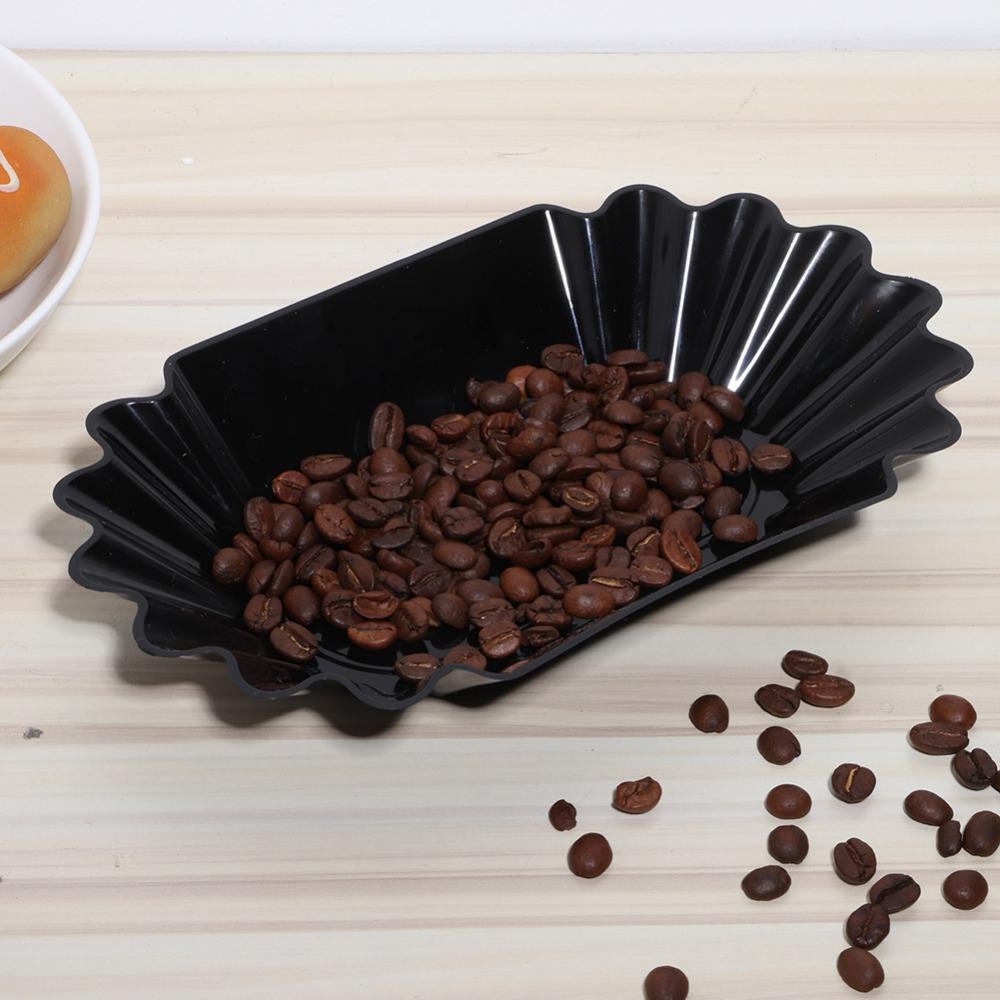 Food-grade PP Coffee Bean Tray Multi-purpose Smooth-surface Coffee Sample Plate Lightweight Stackable Coffee Display Plate