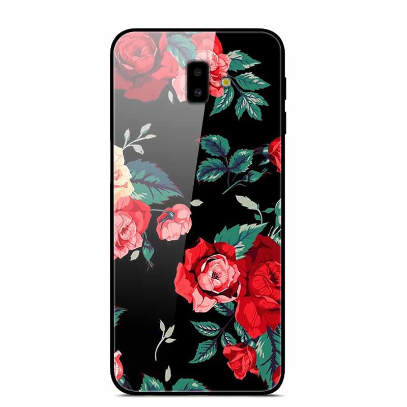 

For Samsung J6 Plus Cases J4Plus J8 2018 Fashion Tempered Glass Hard Back Case For Samsung Galaxy J8 2018 Cover J6 J4 2018 Funda Galaxy J6 2018 зелёный