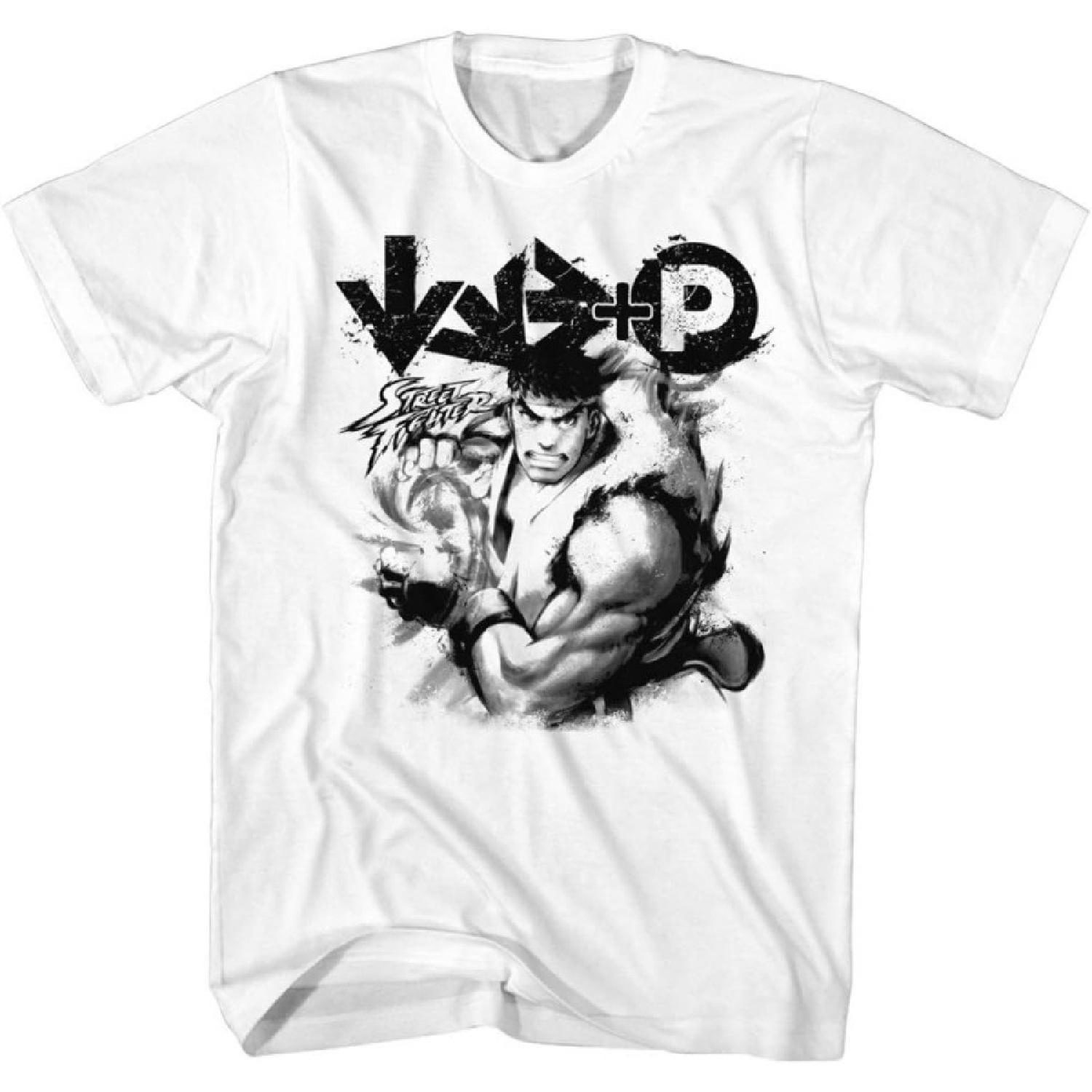 Street Fighter Hadouken T-shirt, White, 2XL S белый