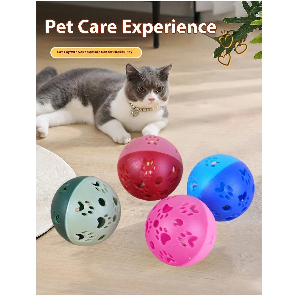 Bell Ball, Pet Cat Toy ABS Cat Interactive Bell Ball Rubbing Itching Decompression Cat Toy Self-pleasure