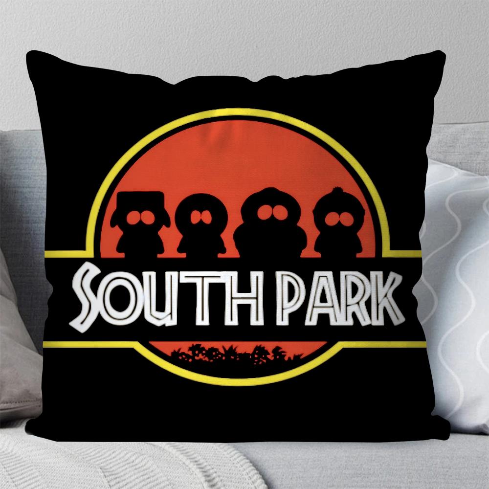 Animated Movie S-South Park Pillow Case Square Pillow Bedroom Sofa Leisure Comfort Cushion Car Living Room Home Decoration 40X40