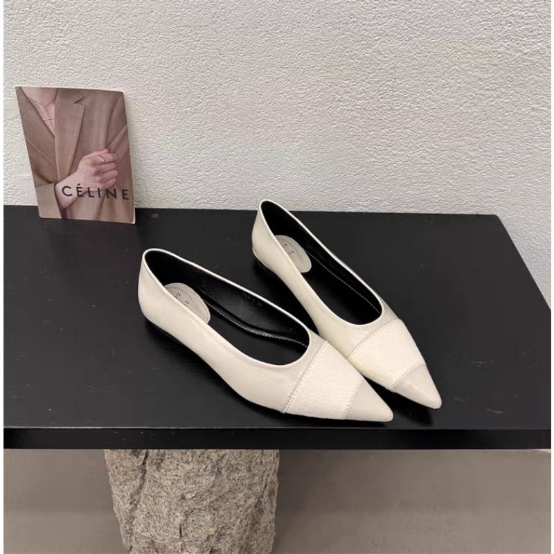 

Comfortable Flat Woman Flats Spring Autumn Female Ballet Shoes Pointed Toe Nude Casual Work Loafer Shoes Women Shoes 40 слонова кістка