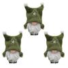 3 Pcs Mini Christmas Gnome Pendant Soft Elf Gnome Figurine Faceless Rudolph Pendant  Home Decor