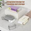 2-in 1 Rolling Soap Box with Brush Multifunctional Soap Foaming Box for Laundry Portable Soap Scrubbing Dispenser for Home Bathroom Kitchen Travel