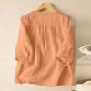 Women's Solid Color Cotton And Linen Short-sleeved Embroidered Retro Breathable T-shirt Round Neck Top