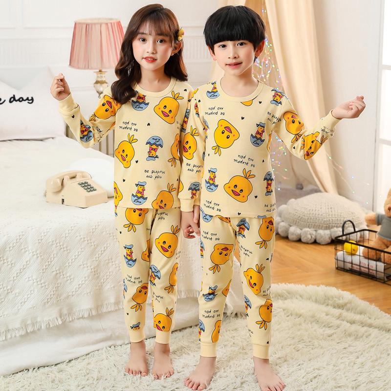 Children's Pure Cotton Underwear and Pajama Set for Girls and Boys – Autumn/Winter Collection