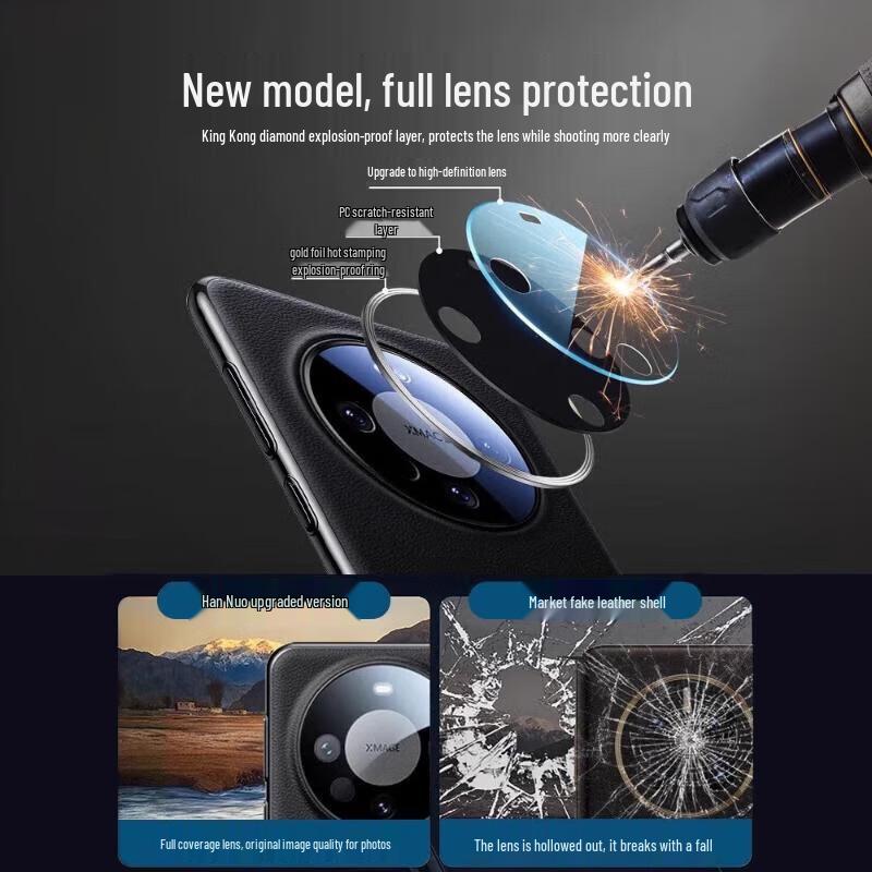 Han Nuo Huawei Mate60 Pro/Pro+ Premium Leder Handyhülle