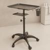 Hair Salon Trolley 2-Tier Tray Cart Easy to Clean for Hairdressers