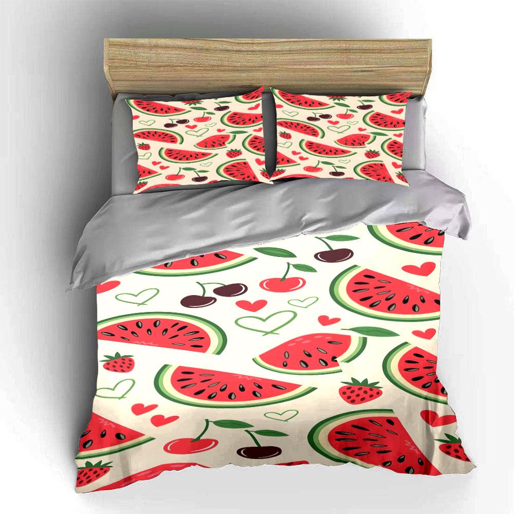 Juicy fruits, sweet love. Bedding sets Duvet covers Pillowcases(1* Duvet Cover 2* Pillowcases without duvet insert)