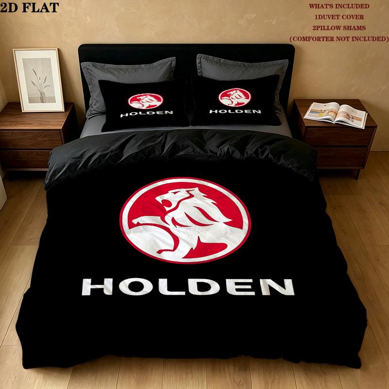 Holden Pattern Bedding Quilt Set Quilt Cover Pillowcase Home Birthday Gift(1 * duvet cover + 2 * pillowcase, without core)