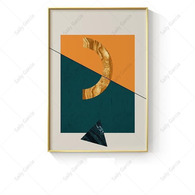 

Абстрактное геометрическое искусство постер человеческое лицо геометрический узор холст живопись личность настенные художественные картины для домашнего декора интерьера 21*30cm