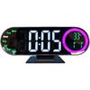 Digital Alarm Clock, LED Mirror Time Date Machine, Digital Bedroom Clocks, for Home Nightstand Workplace Travel Dorm Kitchen Counter Study Room