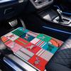 Horse Art Pattern Black Car Floor Mats Full Coverage All-Season Car Mats, XPE Non-Slip And Wear-Resistant Mats Suitable for SUV Interiors, Textured Ca