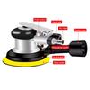 Air Powered 5 Inch Sander with Dust Collection Outlet, Metal Body Sanding Tool for Furniture Refinishing, Garage Sanding, and Finish Work