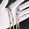 NY Fashion Design Dainty Tennis Chain Gold/Silver Plated Zircon Bracelet Luxury Hip Hop Jewelry for Men Women party Gift
