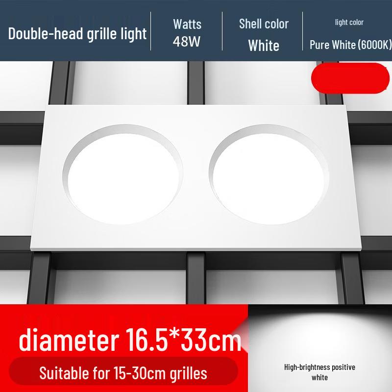 OEING Rectangular Double-Head Recessed Downlight