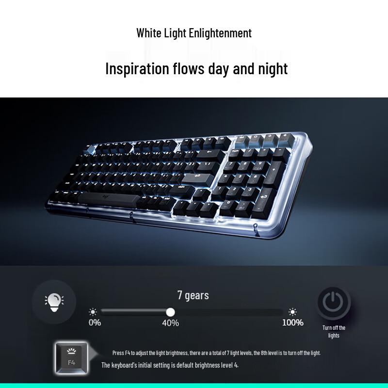 Logitech ALTO KEYS K98 Serie Ambra Tastiera Meccanica Wireless Personalizzata AI
