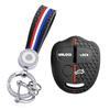 For Mitsubishi Outlander XL Pajero Lancer Asx Attrage Grandis 3 button Silicone car Key Protective Cover Case Keychain Shell