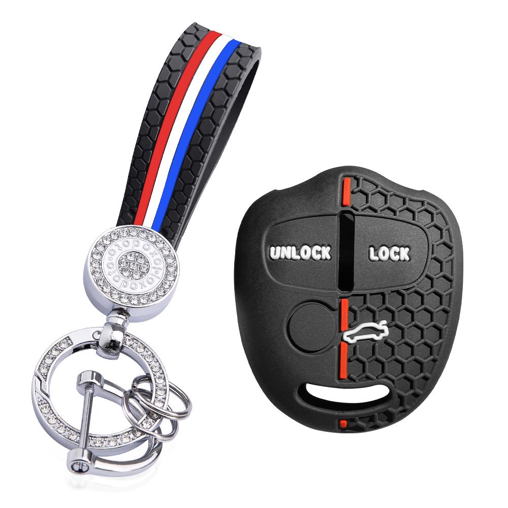 For Mitsubishi Outlander XL Pajero Lancer Asx Attrage Grandis 3 button Silicone car Key Protective Cover Case Keychain Shell