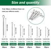 160Pcs 6 Size 304 Stainless Steel Cotter Pin Clip Key Fastener Fitting Assortment Kit for Car Mechanic Garden