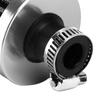 13mm 0.5in Mini Air Intake Filter Vent Crankcase Breather Universal Car Accessory argent