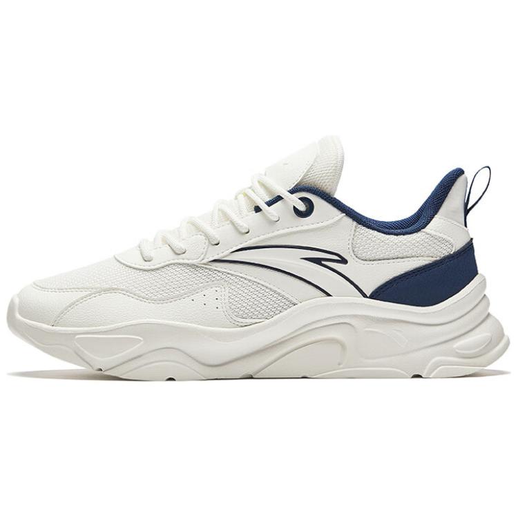 

Anta Little Millennium Comfortable Breathable Shock Absorbing Wear Resistant Low Top Dad Shoes Men sneaker White Blue 912438813-1 43