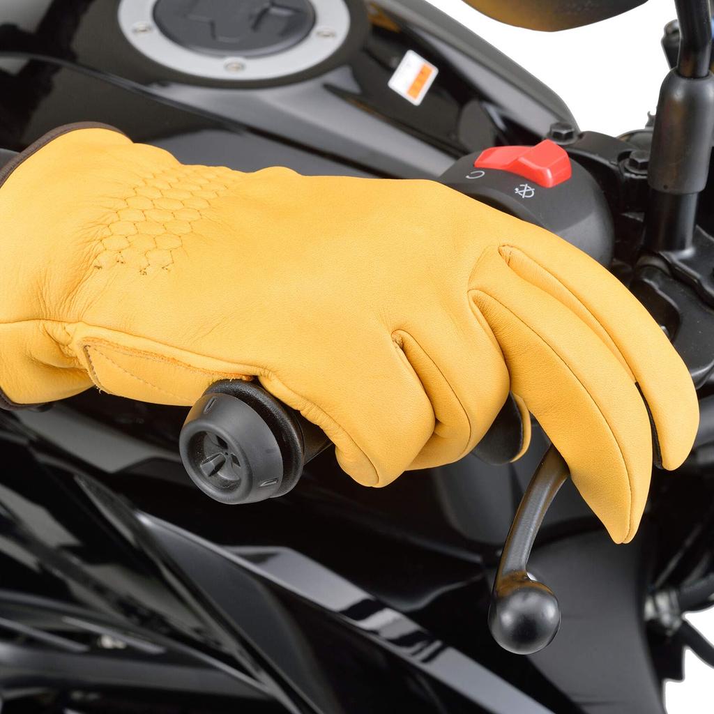 Daytona Premium Motorcycle Gloves Genuine Leather Waterproof Windproof Made in Japan Winter Gloves Camel M Size 17580 Autumn/Winter (Cowhide)