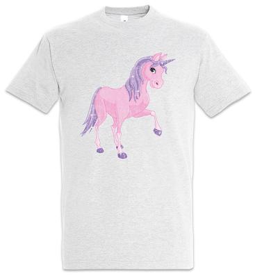 Pink Unicorn T-Shirt Toon Cartoon Comic Look Princess Fairies Fun Music Techno
