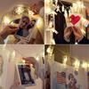10 LED Photo Clips String Lights Hanging Cards Holder Holiday Lamp Gifts Decorative Light