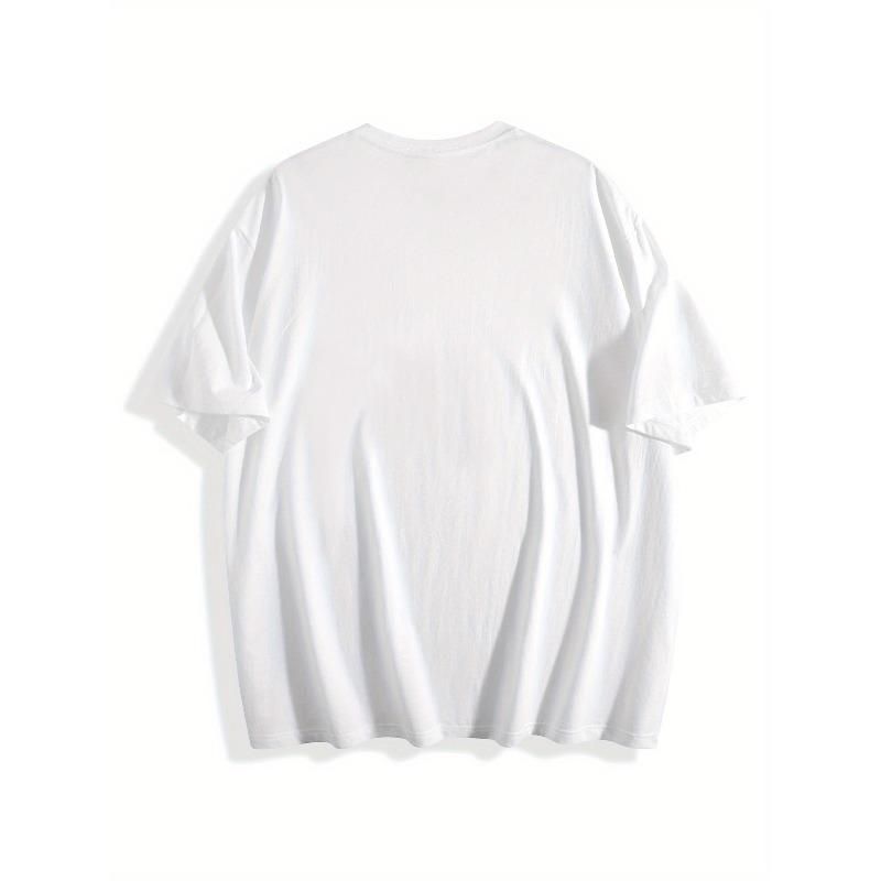 European Sizes Floral Hummingbird Print T-Shirt Short Sleeve Round Neck Casual Top, Regular Length, All-Season Wear, Women's