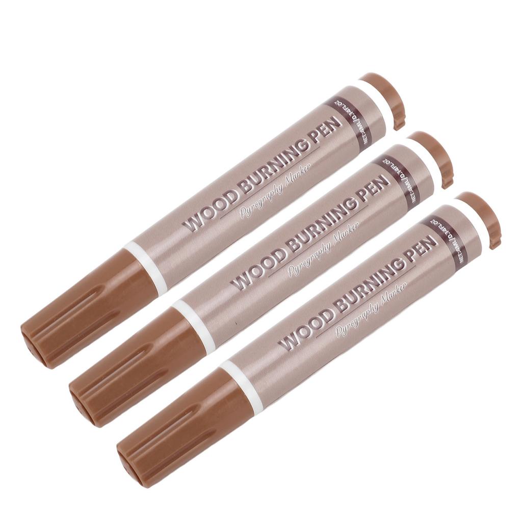 3PCS Wood Burning Pen Thermal Sensitive Dye Woodcraft Burn Marking Tool for Handicraft Making and Pa