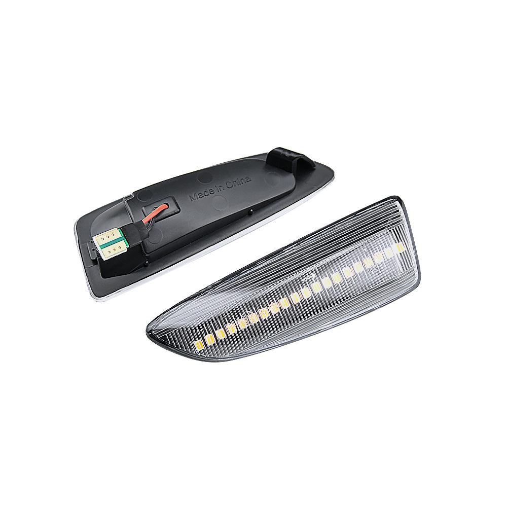 2Pcs LED Dynamic Flowing Turn Signal Side Marker Light For Opel Astra J K Zafira C Insignia B Grandland Crossland X Buick RegalTurn Signal 2