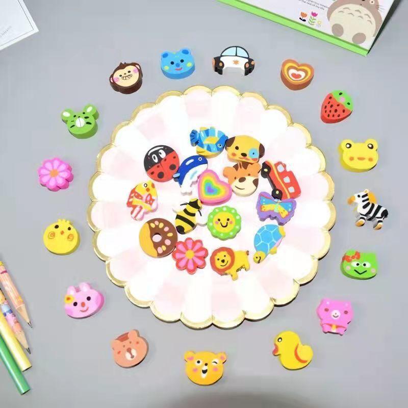 5/10/20 Stück Cartoon Radiergummis Schulbedarf Neuheit Schreibwaren Schülerpreis Klassenzimmergeschenk Belohnungen