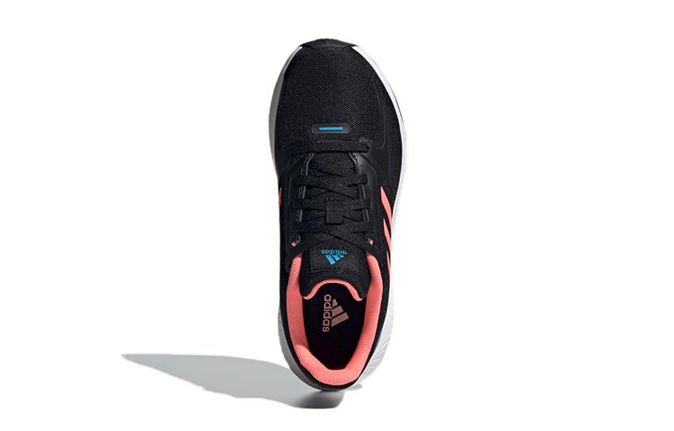 adidas Runfalcon 2.0 Comfortable Slip Resistant, Abrasion Resistant, Breathable Low Top Running Shoes Black Pink Kids' GX3537