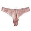 Women's Lace Thongs Sexy T Back Low Waist See Through Bikini Panties Seamless Stretch No Show Underwear