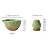 Portable Ceramic Matcha Bowl Smooth Kiln Discoloration Matcha Whisk Stand Tea Ceremony Tool for Tea Set Accessories