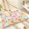 Soft Absorbent Non-Slip Rug Animal Capybara Floor Mat Home Decor Doormat Bedroom Floor Mat Shower Carpet