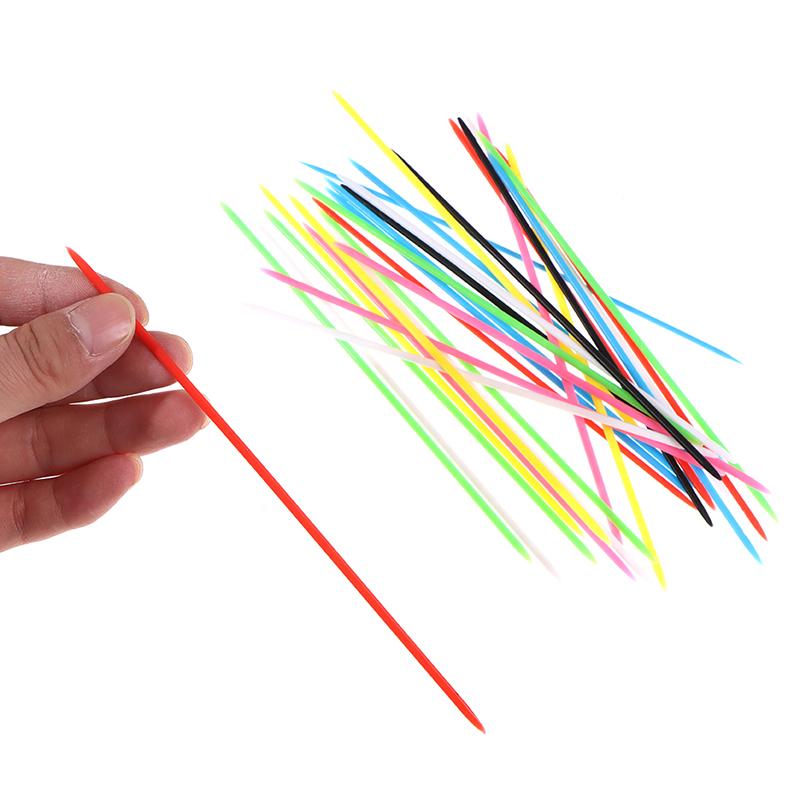 30Pcs Colorful Plastic Children Educational Mikado Spiel Pick Up Sticks
