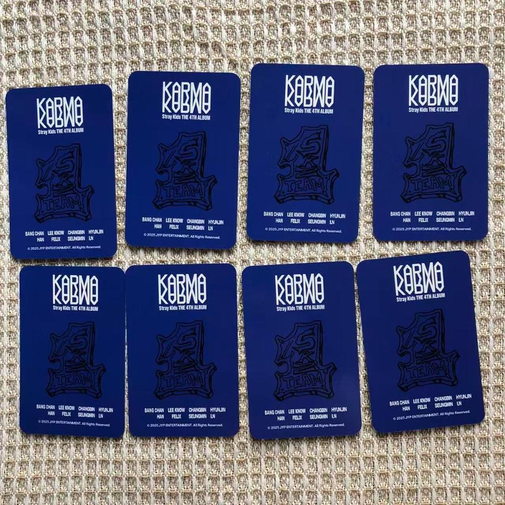 [USED] Straykids KARMA Pop-Up Uniform Trading Cards (8 Cards)