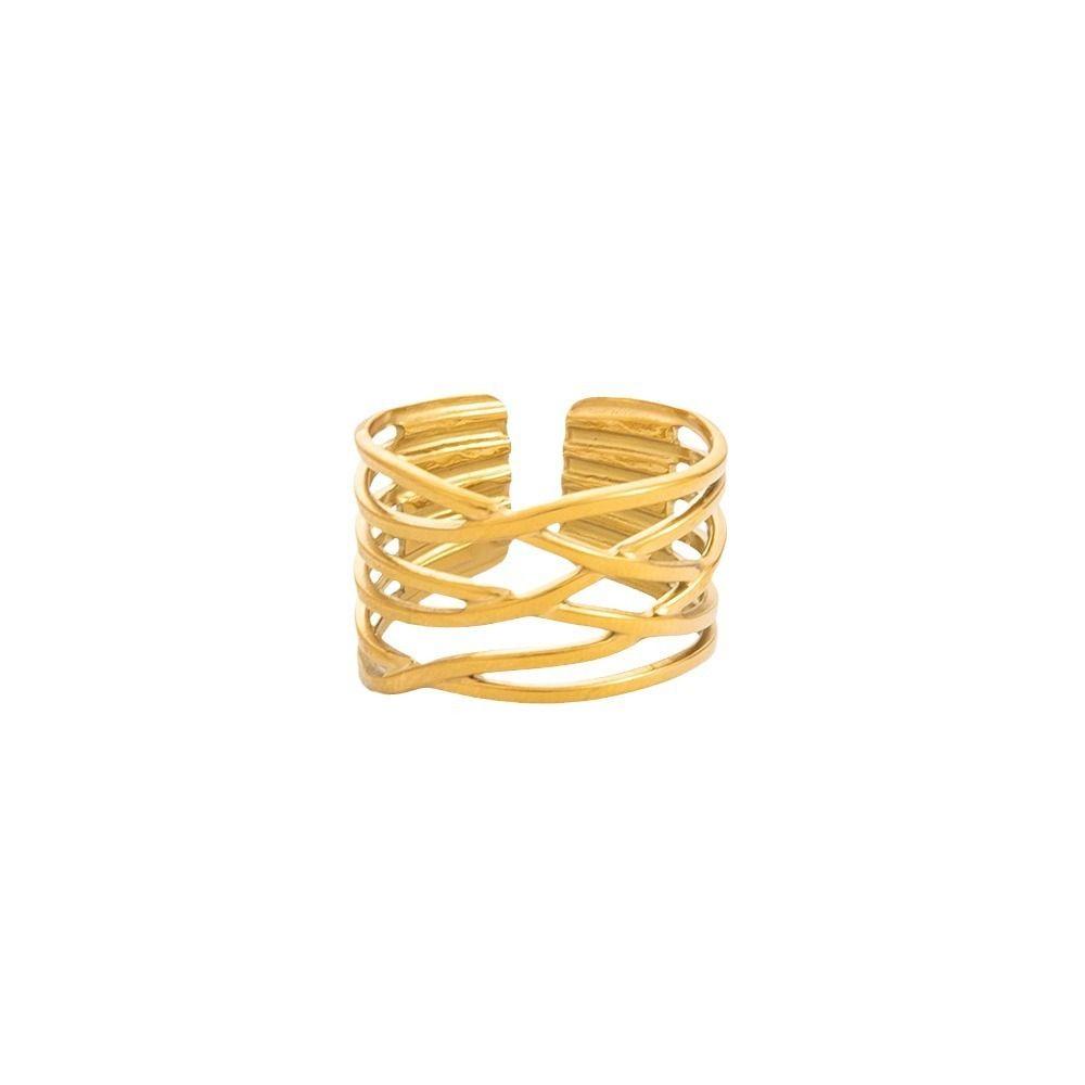 Adjustable Irregular Ring Open Women's Ring Creative Multi Layered Ring Gift