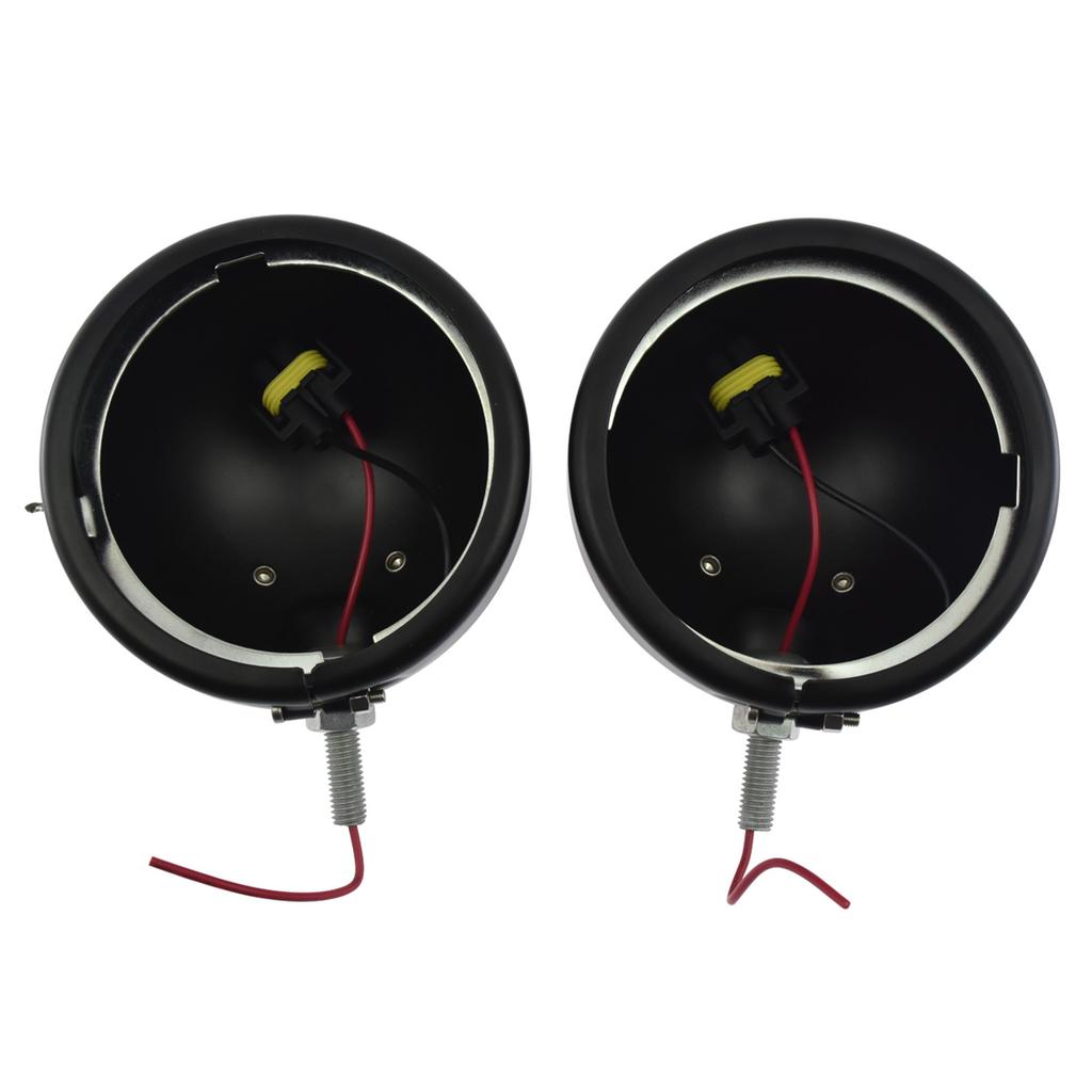 Motorcycle Turn Signal Bracket Auxiliary Lighting 4.5" Fog Light Holder Housing Outer Frame For Harley Touring FLH Electra Glide