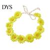 Children Stage Performance Headband Daisy/Sunflower Wreath for Women Girls, Adjustable Floral Crown Cute Macaron Color Flower Beach Vacation