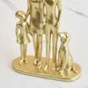 Paar und Hund Skulptur Statue Sammlung Moderne Familienfiguren Heimdeko für Bücherregal Geschenk