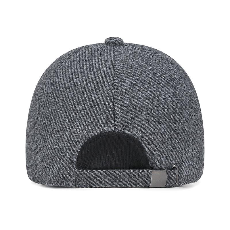 Mens Winter Warm Baseball Cap with Ear Flaps Outdoor Sports Dad Hat