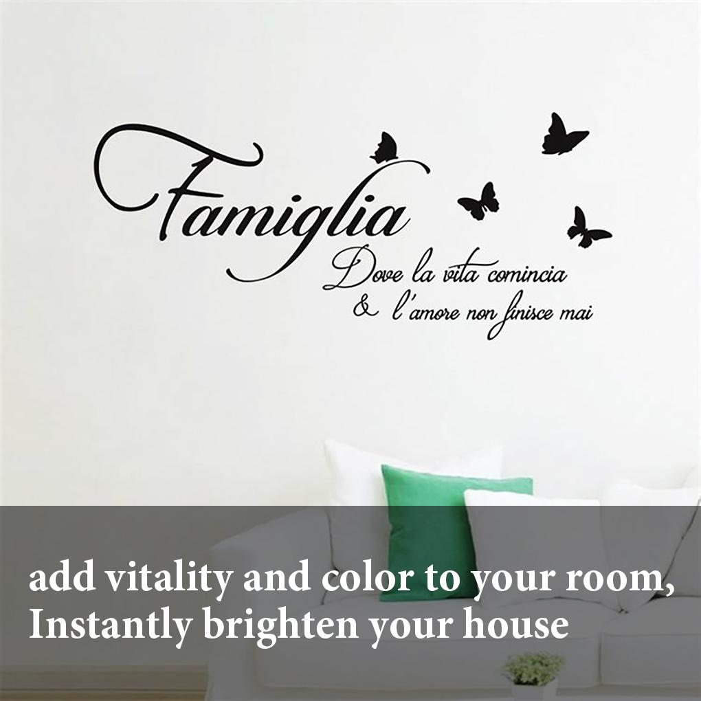 Naklejka Ścienna Salon Litera Naklejka Ścienna Sypialnia PCV Słowa Angielskie Dekoracja Dekoracja Domu