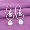 Pear Natural Milky Opal 925 Silver Mother Gift New Dangling Anniversary Earrings EE-140-4