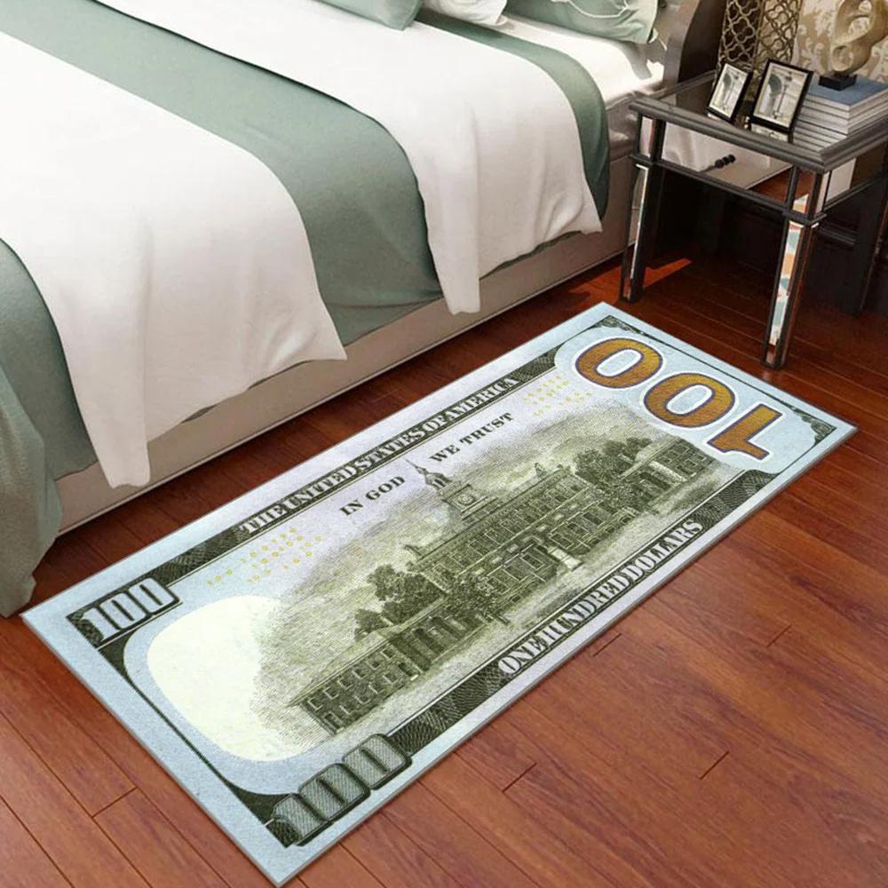 Hallway Entrance Doormat Dollar Money Pattern Living Room Floor Rugs Home Decor Kitchen Absorbent Carpet Anti Slip Bathroom Mat