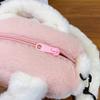 Sac bandoulière pudding désert doux poupée en peluche sac à dos enfant grande capacité avec pendentif peluche sac à bandoulière dessin animé filles