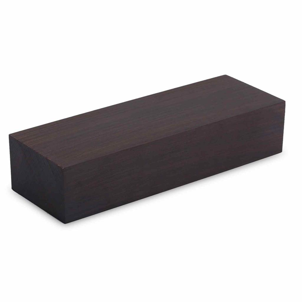 2PCS Ebony Wood Blocks 12x4x2.5cm Lumber Blanks for Carving Turning Musical Instrument Handles