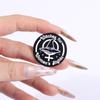 Witchy Feminist Enamel Pins Exorcise The Patriarchy Brooches Lapel Badges Punk Gothic Jewelry Gift for Friends